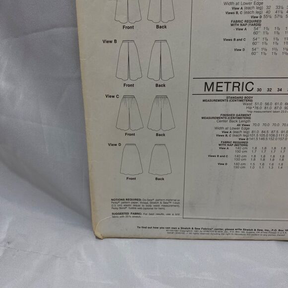 1981 Stretch and Sew Divided and A-Line Shirts Design Patterns By Ann Person - Picture 7 of 10